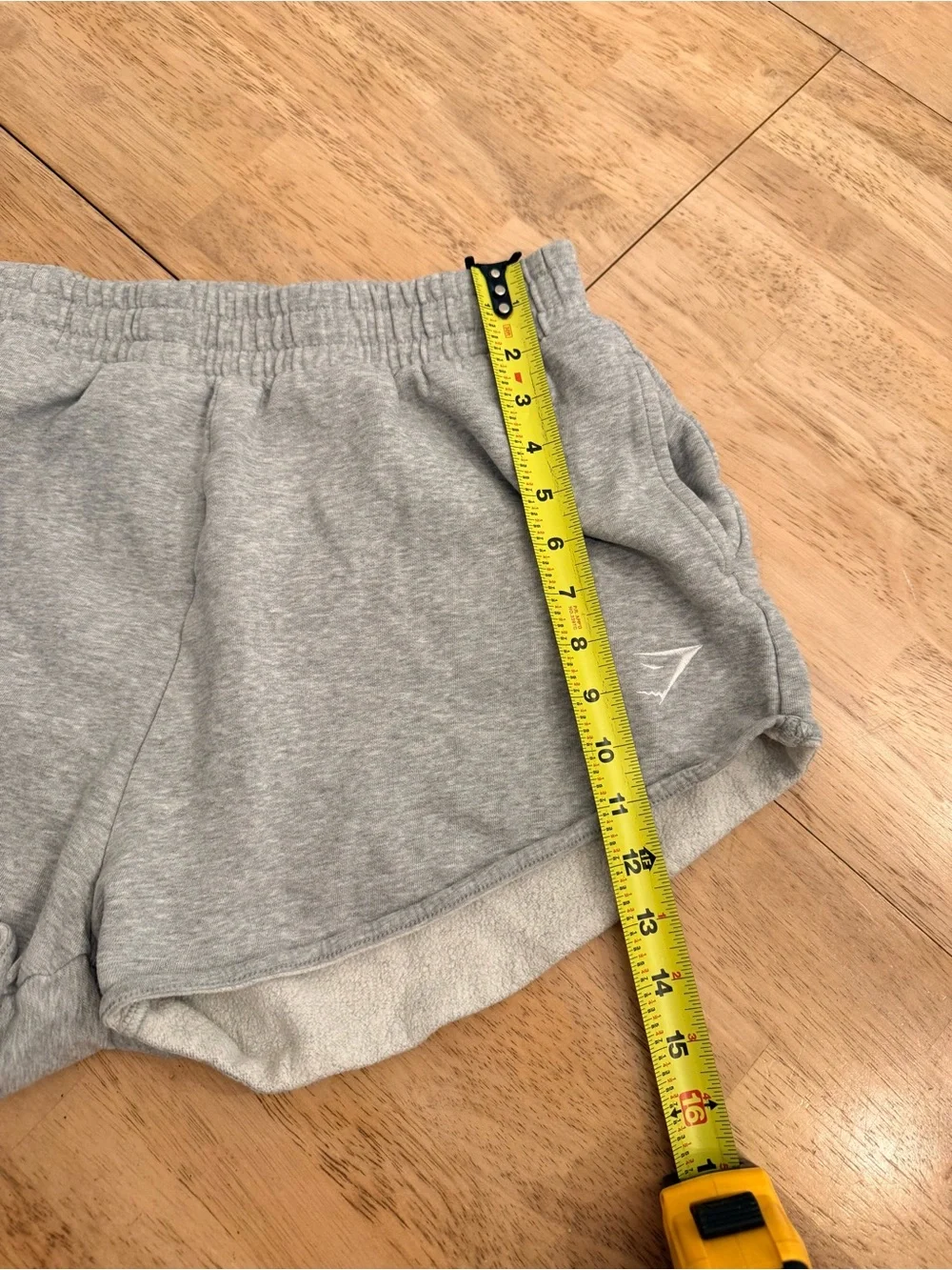Gymshark Woman’s Light Gray Athletic Fleece Shorts